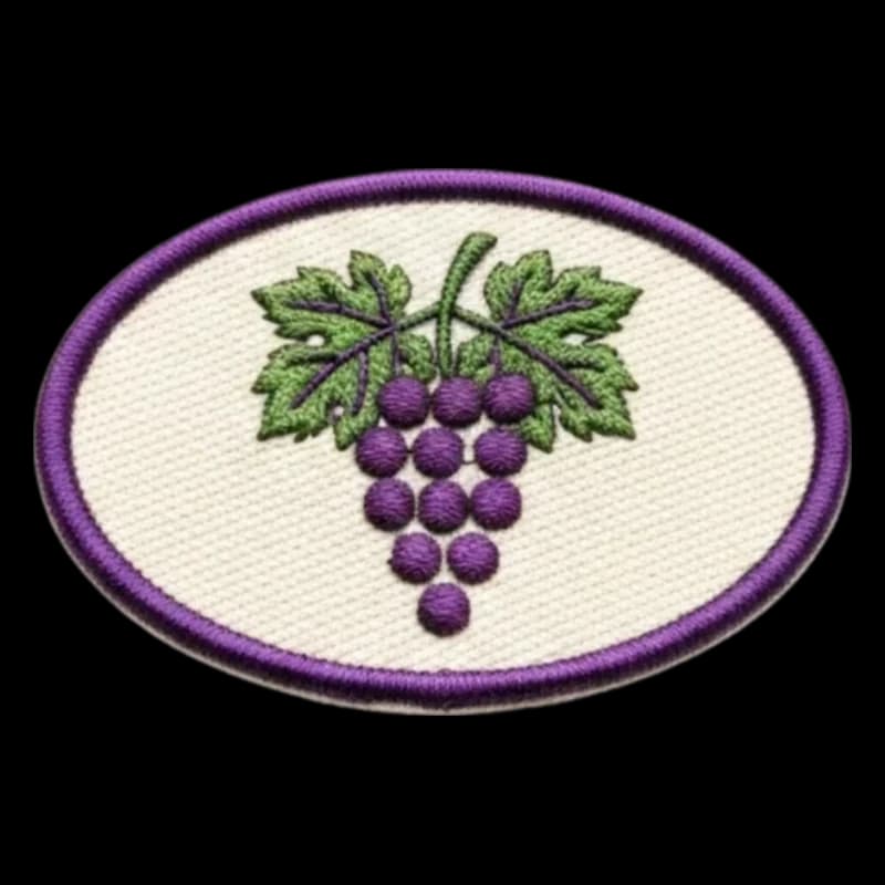 Écusson brodé logo de vignoble