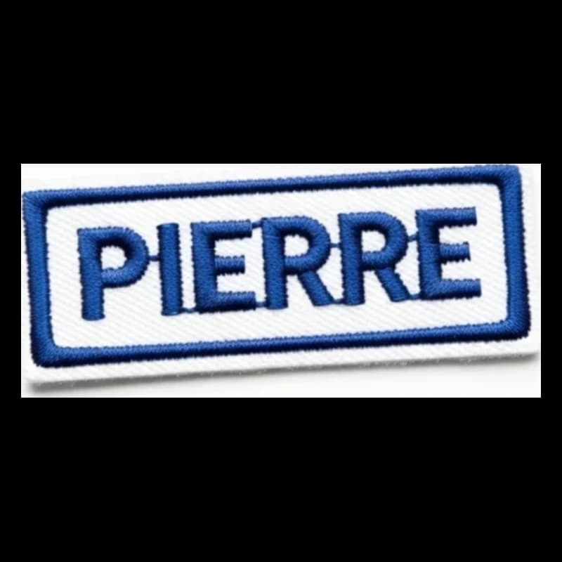 Écusson brodé prénom personnalisé, bande nominative