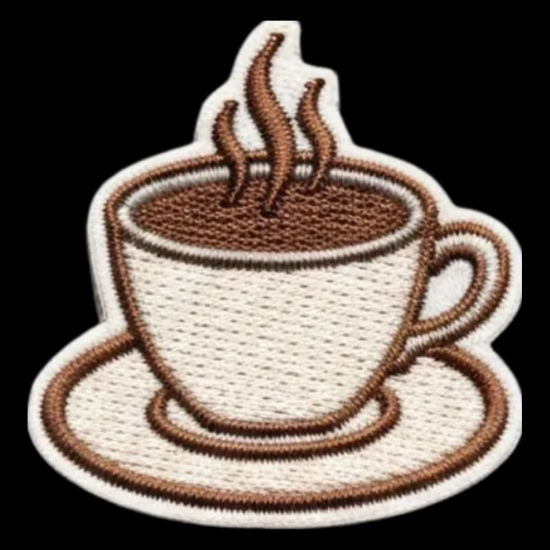 Écusson brodé logo de café restaurant