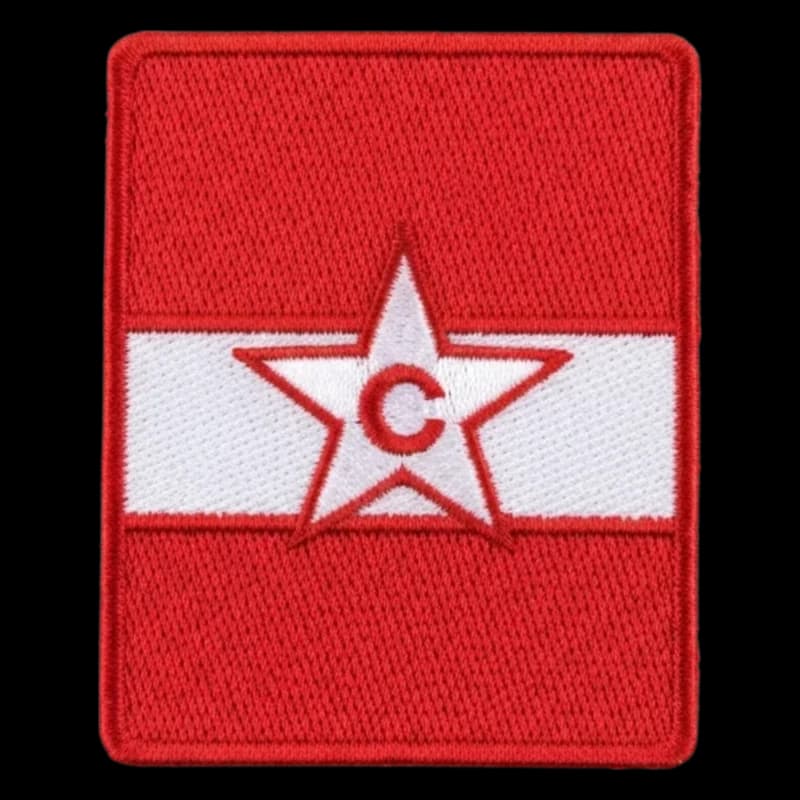 Écusson brodé rectangle brassard capitaine