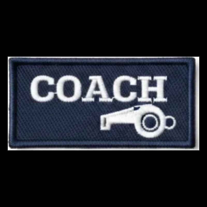 Écusson brodé rectangle coach sportif